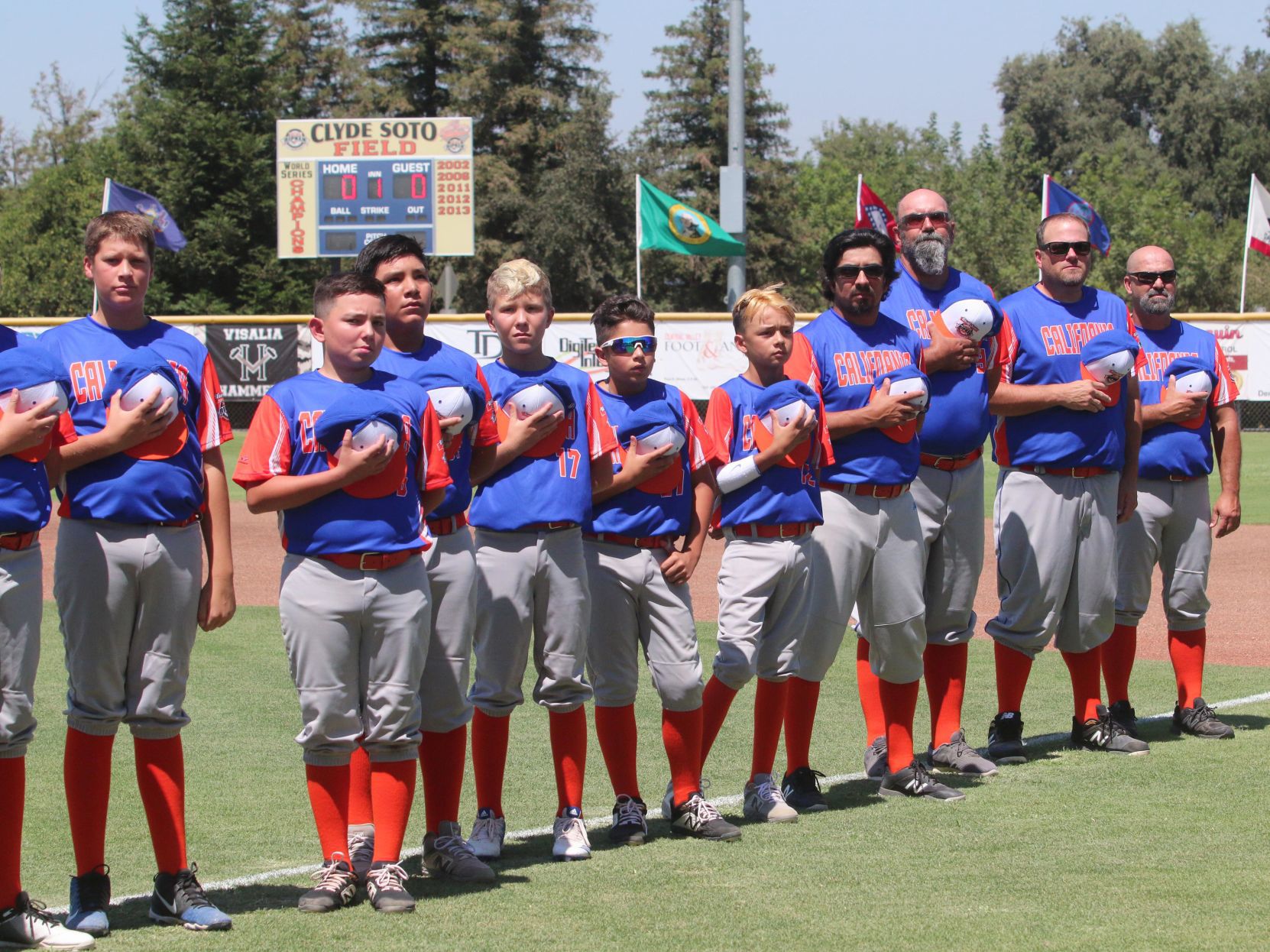 Contagious hitting, errors lifts Central California in World Series opener